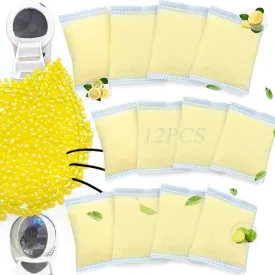 12 Pack Odor Remover Refills Compatible with Whisker OdorTrap Pod, Cat Toilet Odor Eliminates Deodorant for Litter-Robot and Traditional Litter Boxes (12* Lemon)