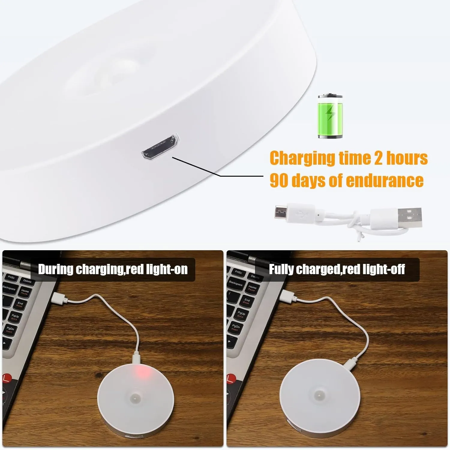 16 LEDs Under Cabinet Lights [with Remote], 3 Pack Wireless Motion Sensor Rechargeable Light Puck Light, 3 Color Temps Dimmable 3000-6000K, Closet Lights for Cabinet, Closet, Kitchen, Hallway, Stairs