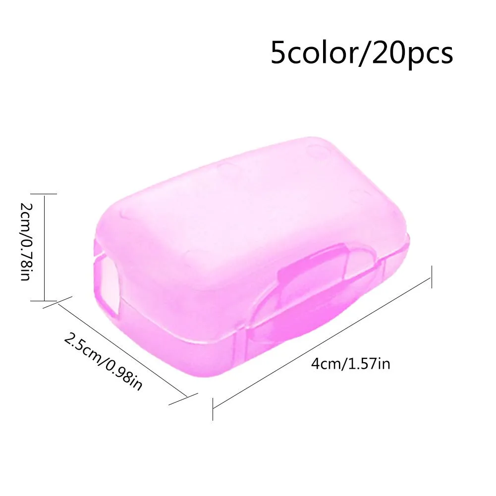 20 Pcs Travel Portable Toothbrush Head Covers,Toothbrush Protective Case Toothbrush Covers Toothbrush Head Protector Cap for Home Travel Outdoor Camping Hiking Business Trip,with Cute Keychain