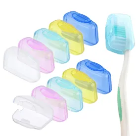 20 Pcs Travel Portable Toothbrush Head Covers,Toothbrush Protective Case Toothbrush Covers Toothbrush Head Protector Cap for Home Travel Outdoor Camping Hiking Business Trip,with Cute Keychain