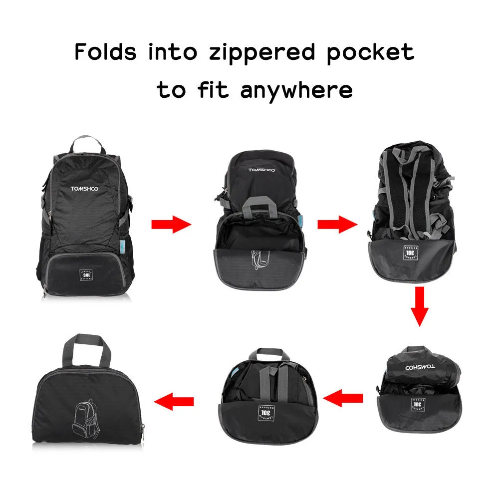 30L Foldable Backpack - for Travel/Camping