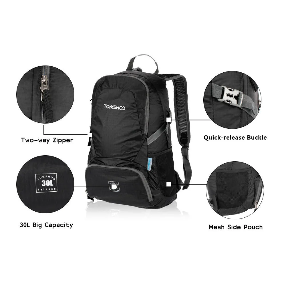 30L Foldable Backpack - for Travel/Camping