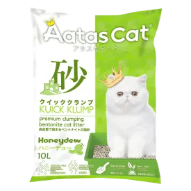 Aatas Cat Premium Clumping Bentonite Cat Litter - Kuick Klump Honeydew 10L