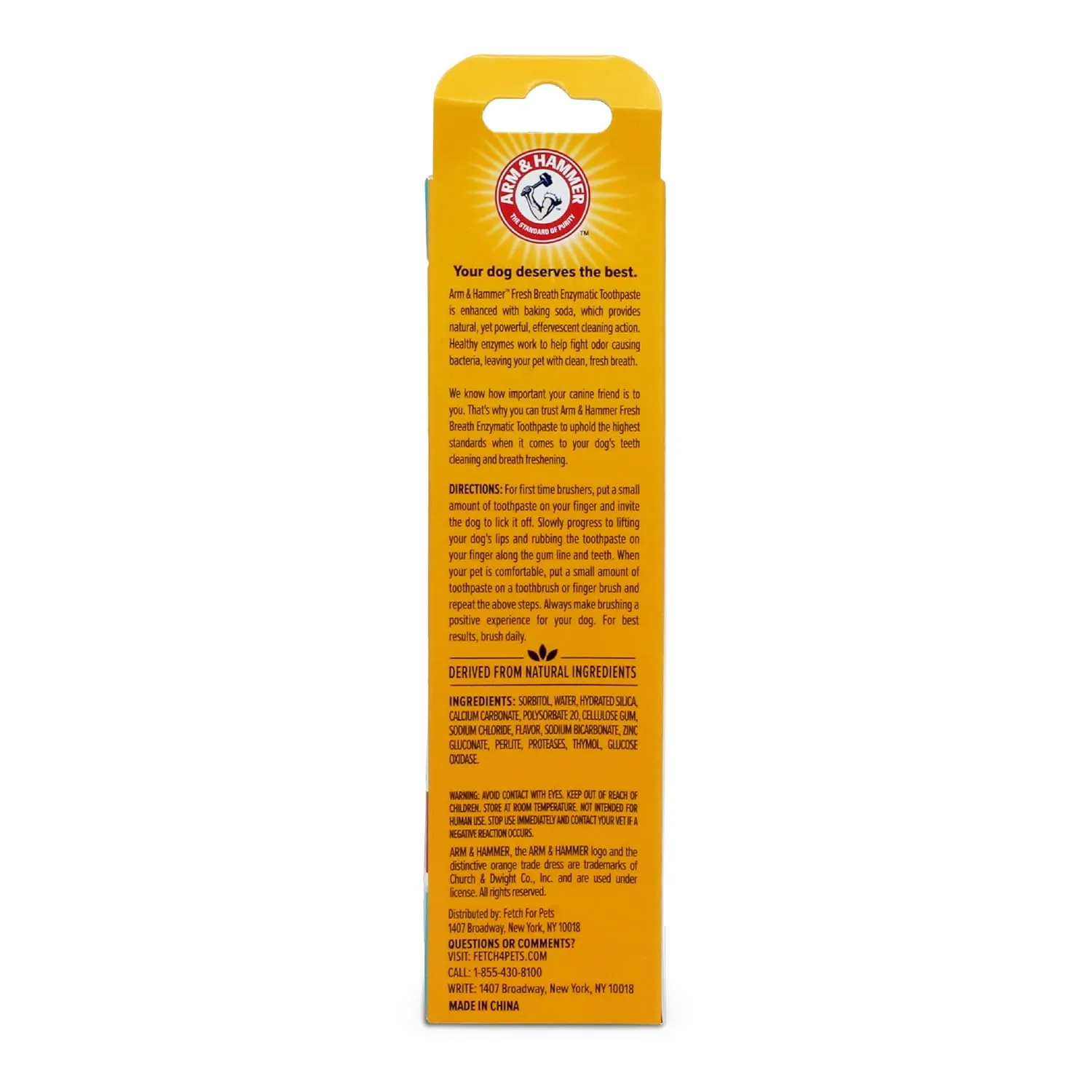 Arm & Hammer for Pets Dental Toothpaste for Dogs | No More Doggie Breath | Safe for All Dogs and Puppies | Chicken Flavor Dog Toothpaste - 2.5 Ounce - 3 Pack