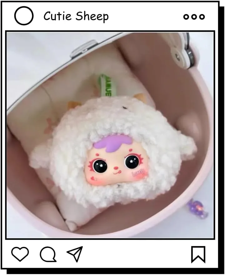 Blind Box Plush Figure, Cute Stuffed Animal Mystery Box, Collectible Bag Charm Keychains Xmas Birthday Gifts
