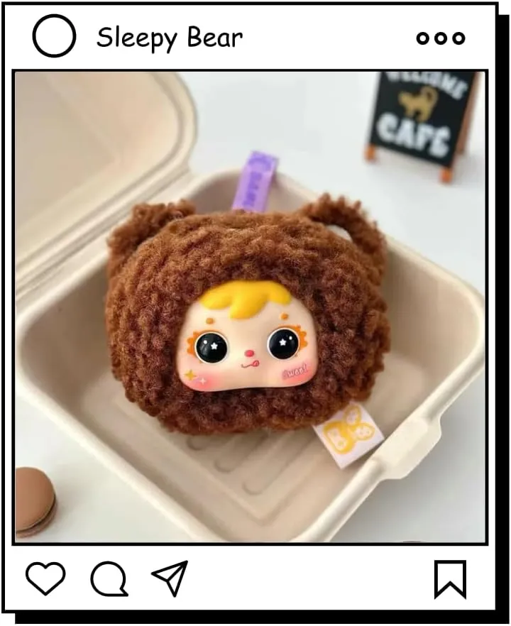 Blind Box Plush Figure, Cute Stuffed Animal Mystery Box, Collectible Bag Charm Keychains Xmas Birthday Gifts