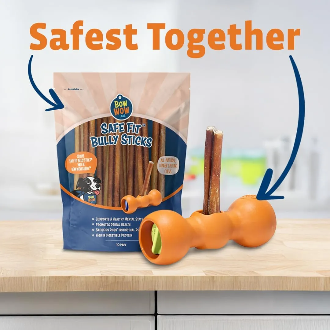 Bow Wow Labs Buddy Safety Device | Newly Redesigned Bully Stick Holder for Dogs | Made in The USA | Dishwasher Safe (XS)
