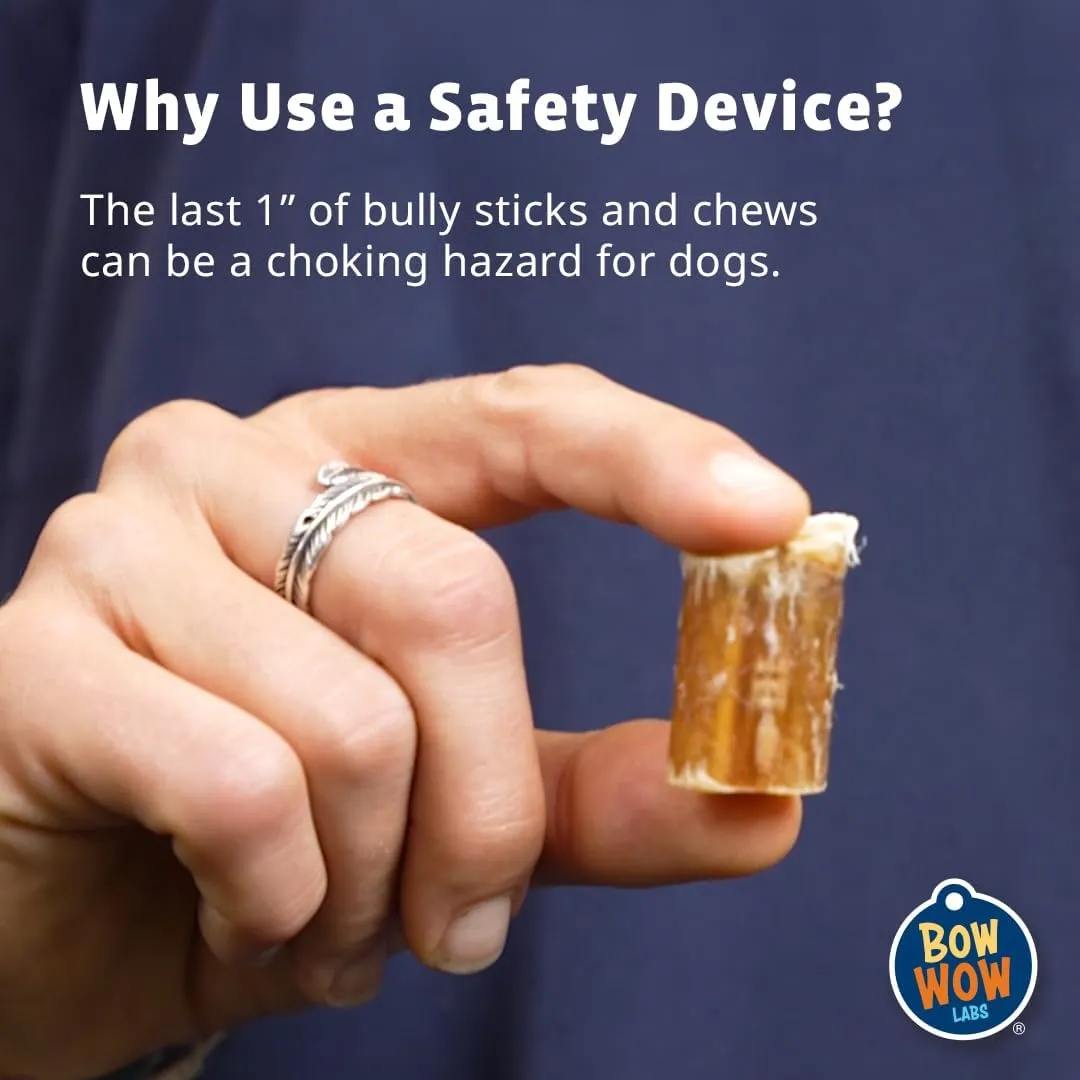 Bow Wow Labs Buddy Safety Device | Newly Redesigned Bully Stick Holder for Dogs | Made in The USA | Dishwasher Safe (XS)