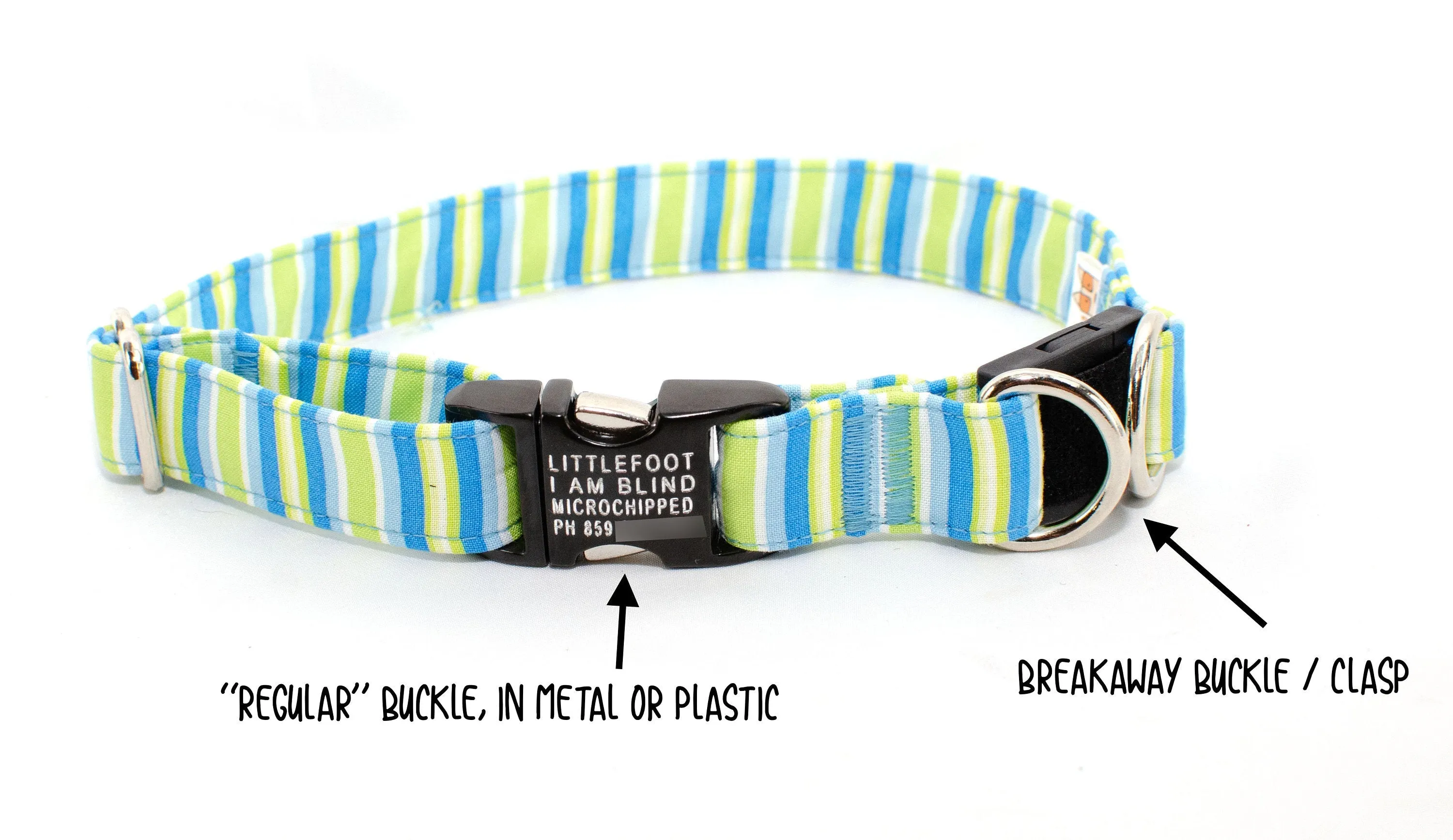 BREAKAWAY Personalized "Rainbow Arrows" Dog Collar