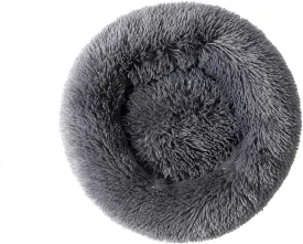 Cat Bed Donut Calming Kitten Bed Pillow Cute Round Dog Bed Comfort Pet Bed Small Puppy Pillow Pet Suit for 3Kg Dog and Cat