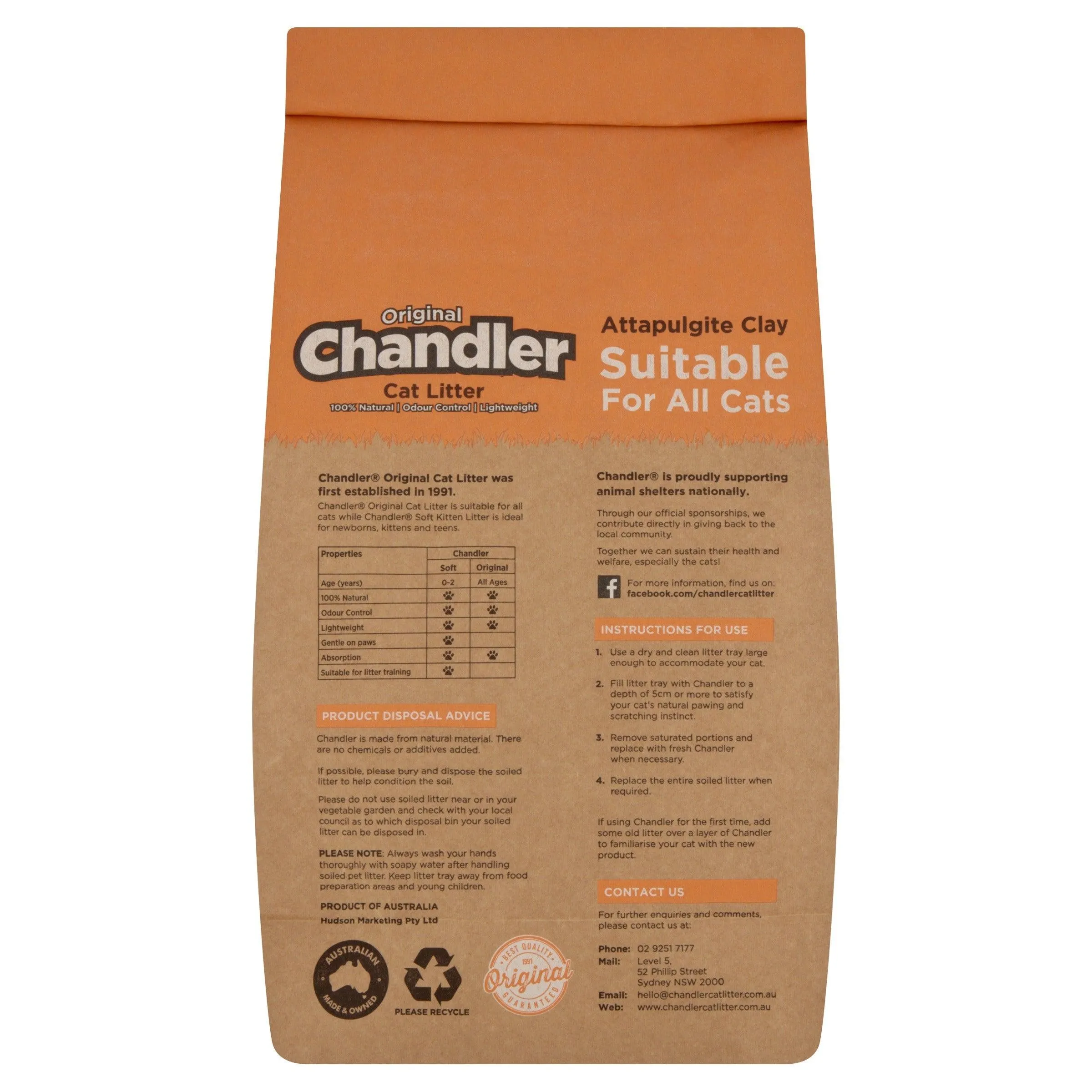 Chandler Original Natural Attapulgite Clay Cat Litter