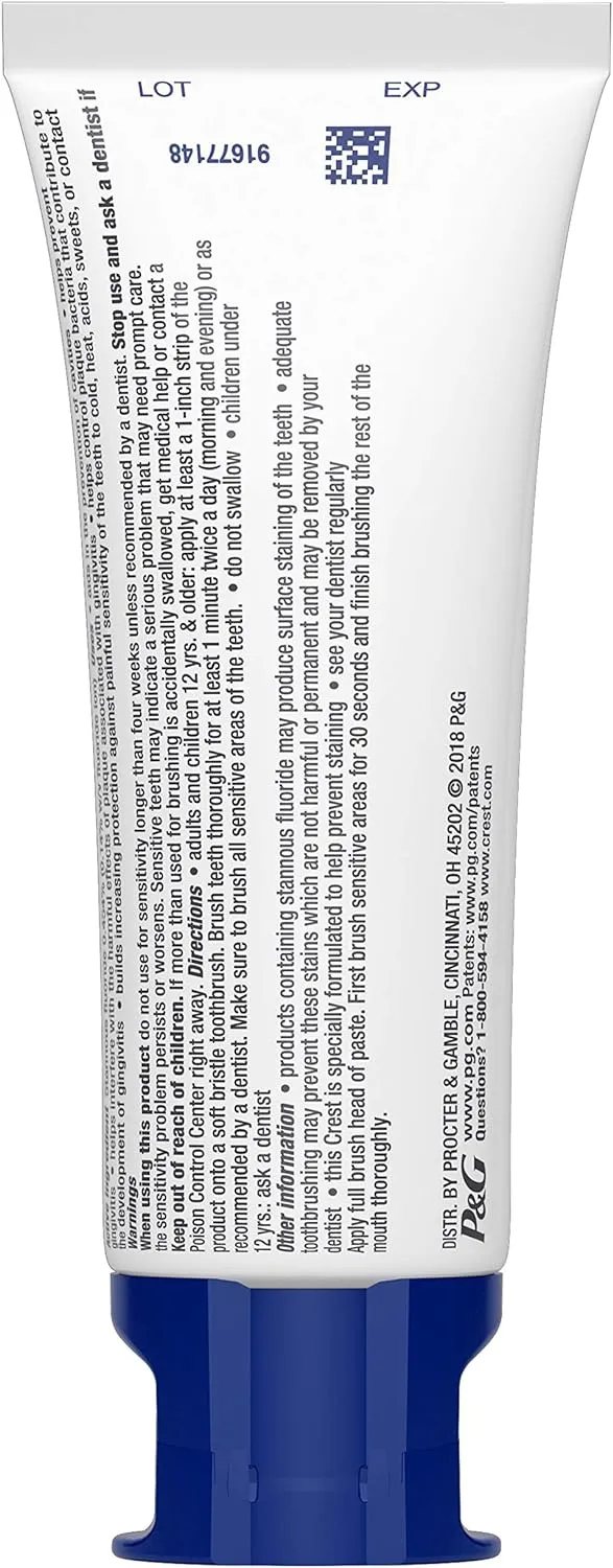 Crest Pro-Health Gum and Sensitivity, Sensitive Toothpaste, Gentle Whitening, 4.1 oz