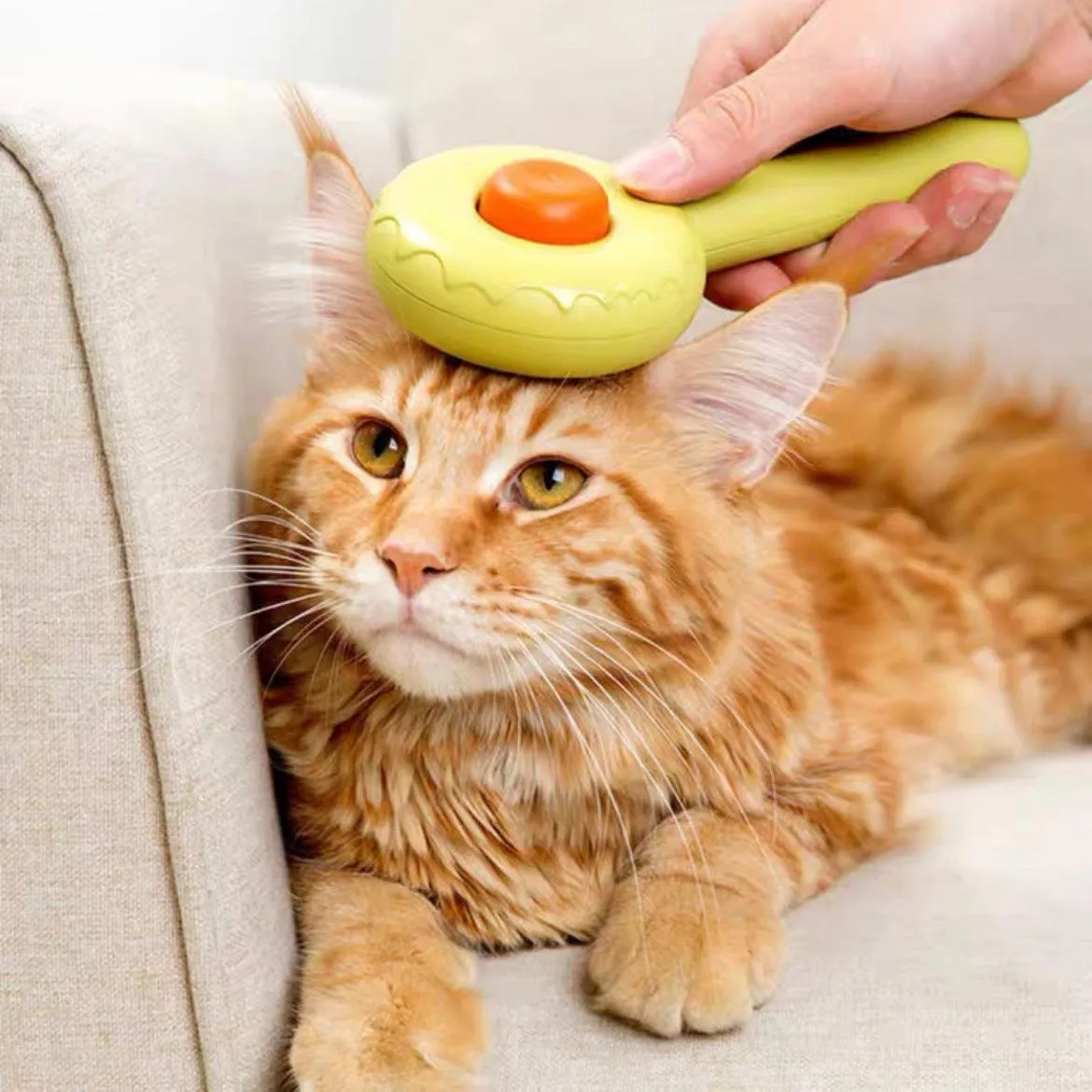 Donut Self-Cleaning Pet Grooming One-Click Hair Brush