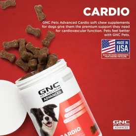 GNC Pets Advanced Dog Supplements for Cardiovascular Support| 90 Ct Soft Chew Dog Supplements for Cardio Health and Heart Health | Easy to Chew Dog Supplements, Made in The USA (Pack of 2)
