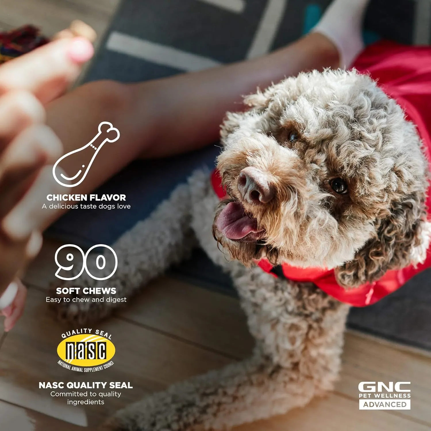 GNC Pets Advanced Dog Supplements for Cardiovascular Support| 90 Ct Soft Chew Dog Supplements for Cardio Health and Heart Health | Easy to Chew Dog Supplements, Made in The USA (Pack of 2)