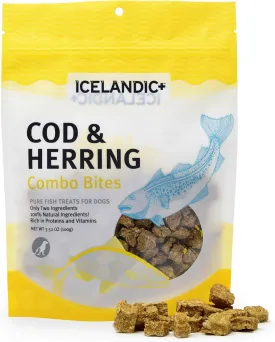 Icelandic  Cod & Herring Combo Bites Dog Treat 3.0-oz Bag