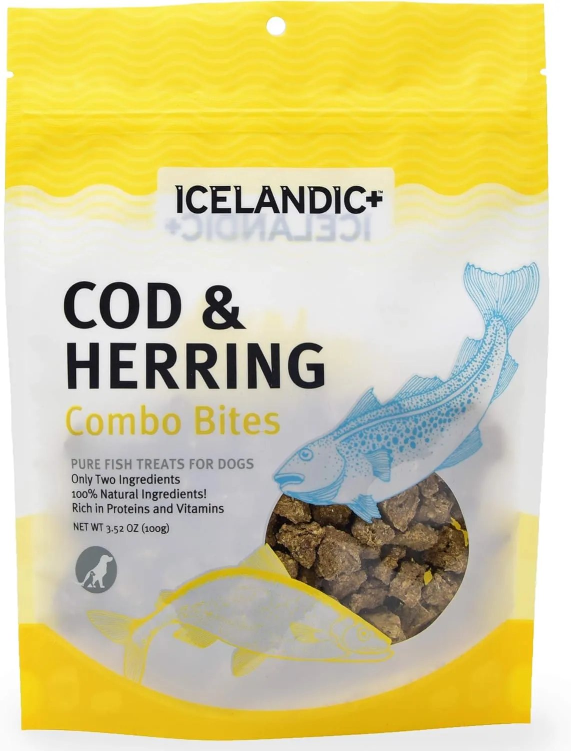 Icelandic  Cod & Herring Combo Bites Dog Treat 3.0-oz Bag