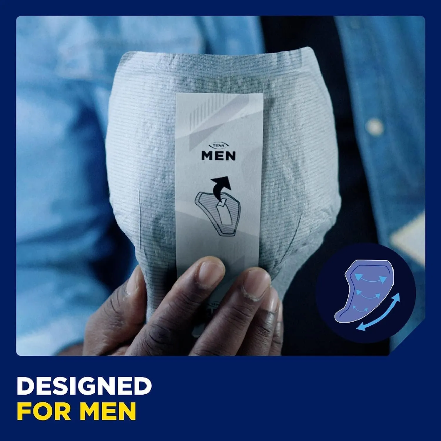 Men's Active Fit Level 2 Absorbent Protector Incontinence Pads 60 Packs (6x10)