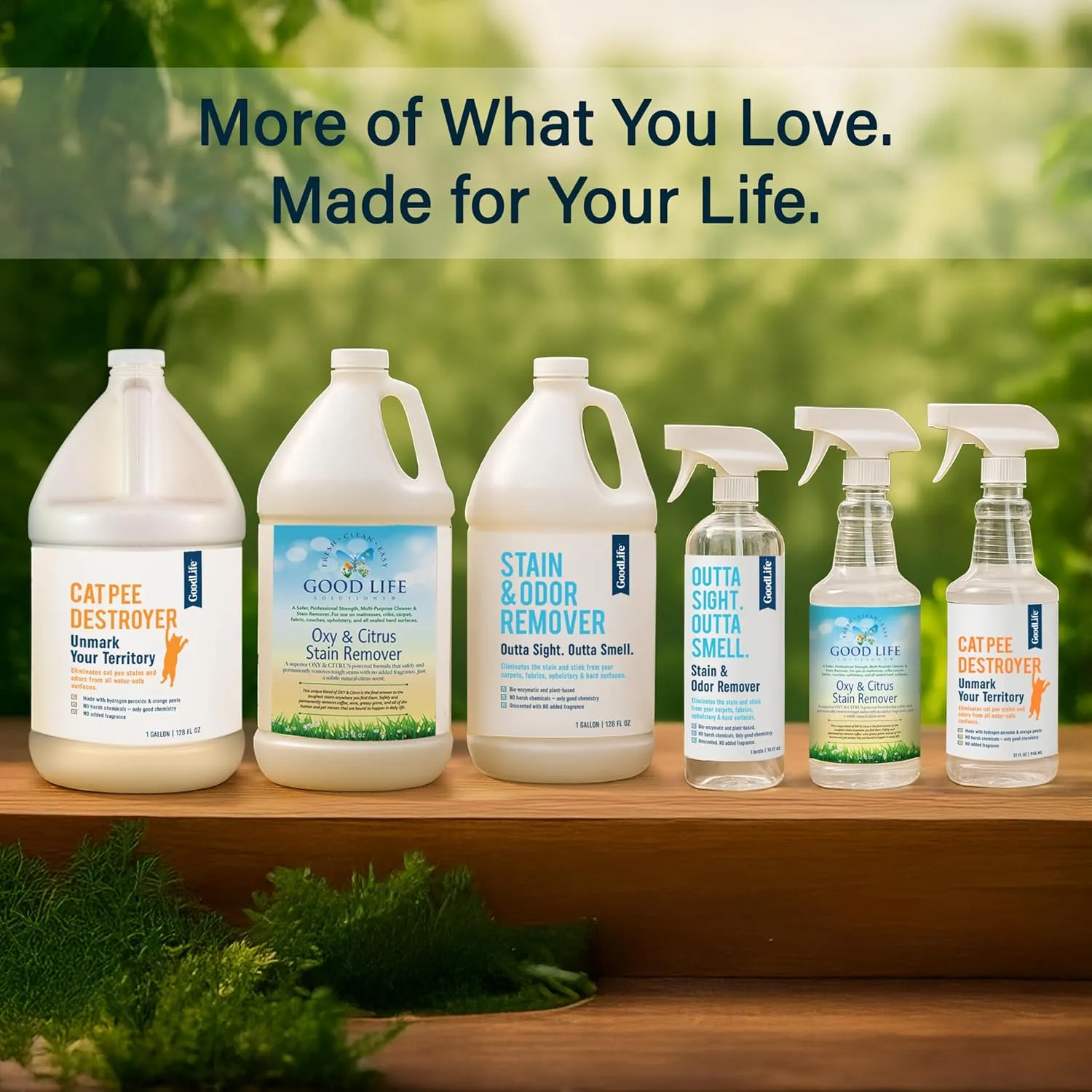 Natural Odor and Stain Remover Spray - Unscented Plant-Based Child and Pet Safe Cleaner Earth-Friendly Odor Eliminator Eco Cleaning Products for Home, Carpet, Upholstery 16 oz