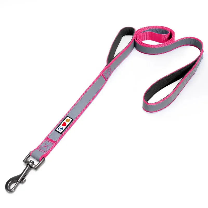 Padded 2 Handle Reflective Leash 6-FT