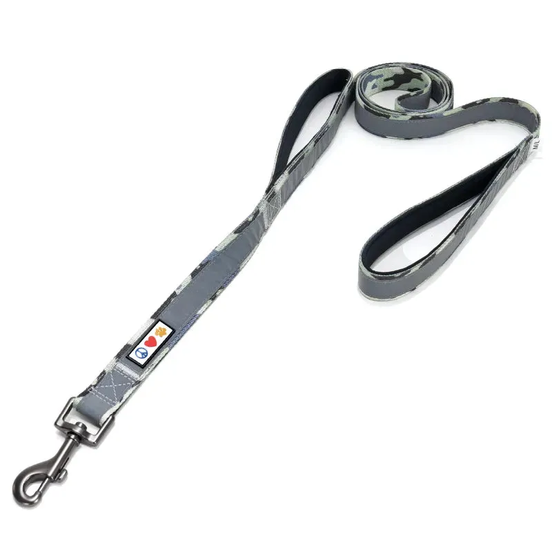 Padded 2 Handle Reflective Leash 6-FT