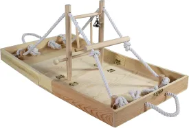PENN-PLAX Bird Life Foldable Playpen  Perfect for Parakeets, Lovebirds, Cockatiels, and Conures  Great Storage Solution  Extra-Extra Large Size (Natural Brown)