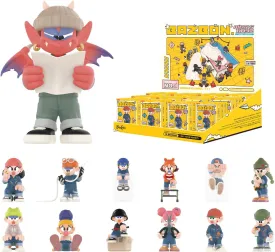 POP MART BAZBON Working Boyz Blind Box Figures, Random Design Box Toys for Modern Home Decor, Collectible Toy Set for Desk Accessories, 12PC