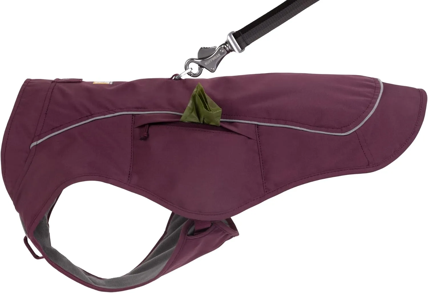 Ruffwear, Overcoat Fuse Jacket Harness Combo for Dogs, Purple Rain, X-Small