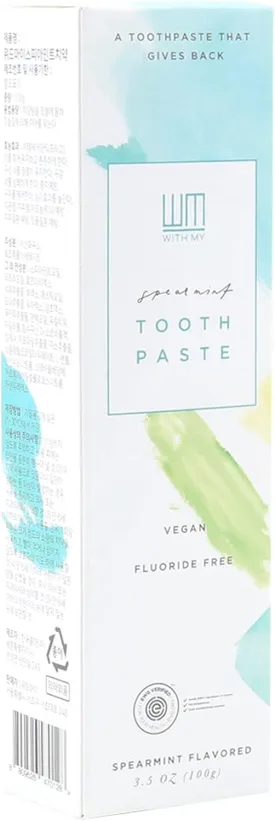 Spearmint Toothpaste 3.5oz-Dentist Developed, EWG Verified, Cruelty-Free & Vegan, PETA and Vegan Society Registered, give Back