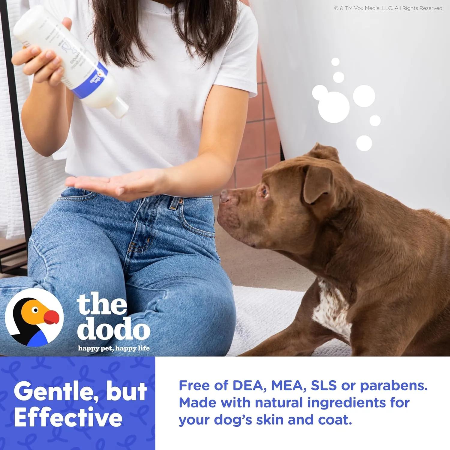 The Dodo Tearless Hypoallergenic Shampoo for Dogs, Fragrance Free with Aloe Vera and Vitamin E ; Hypoallergenic Dog Shampoo; Sensitive Skin Dog Shampoo (Pack of 2)