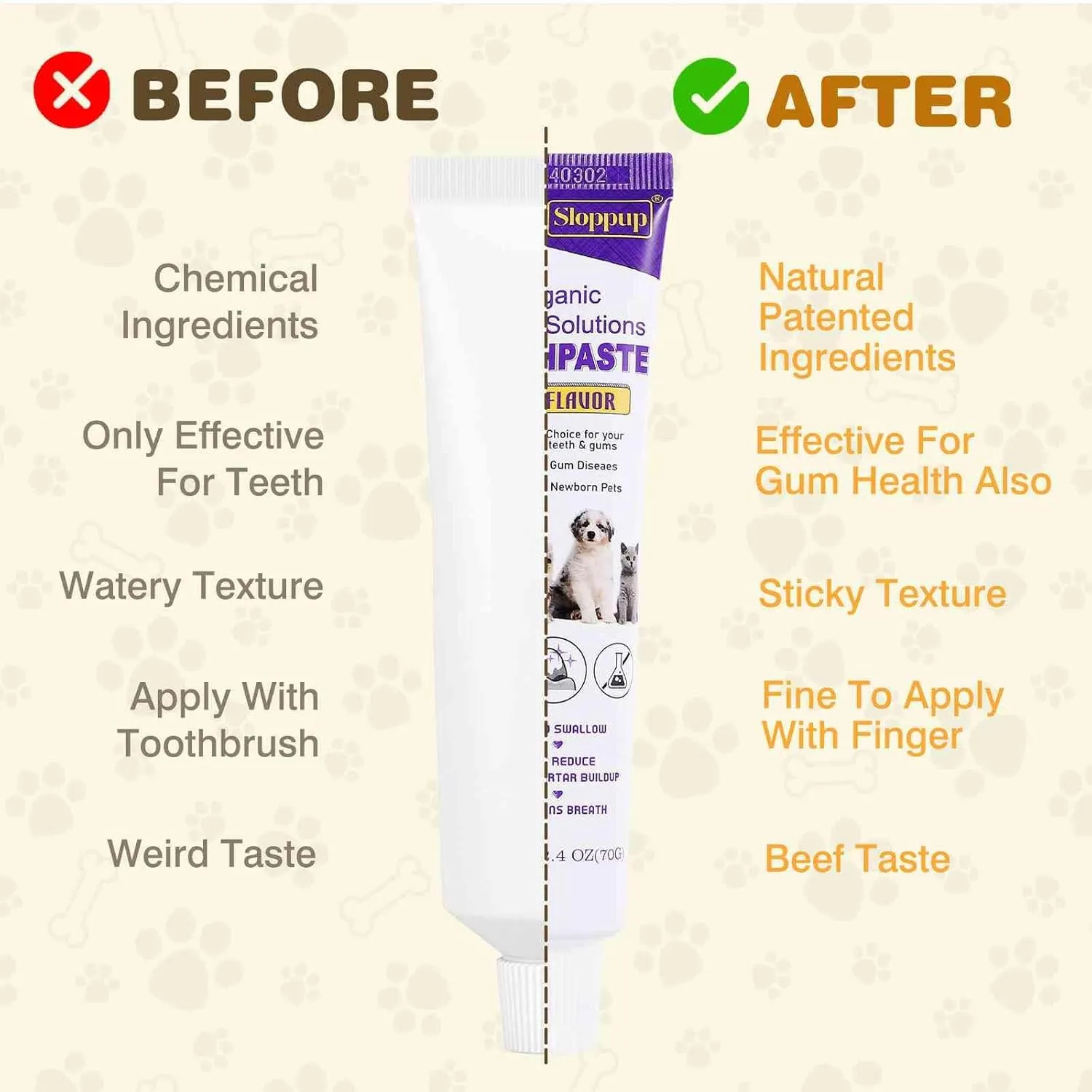 Toothpaste | Teeth Cleaning and Fresh Breath Dental Care for Boxer and Other Working Dogs | Soothes Inflamed Gums | Safe for Puppies | Vet Formulated 2 Pack (4.8 OZ)