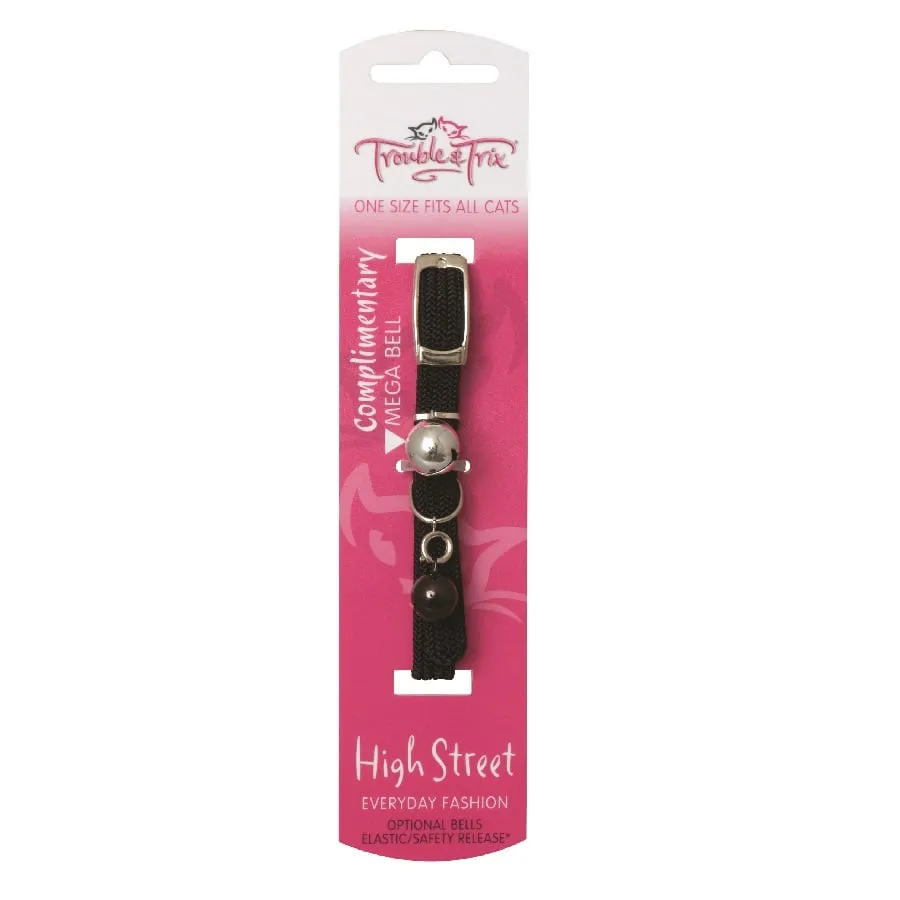 Trouble and Trix Collar High St Stretch Black