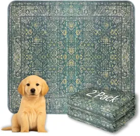 Washable Pee Pads for Dogs, Reusable Non-Slip Puppy Pads with Super Absorbent, Waterproof Rug for Training Travel Whelping Housebreaking Incontinence Crate