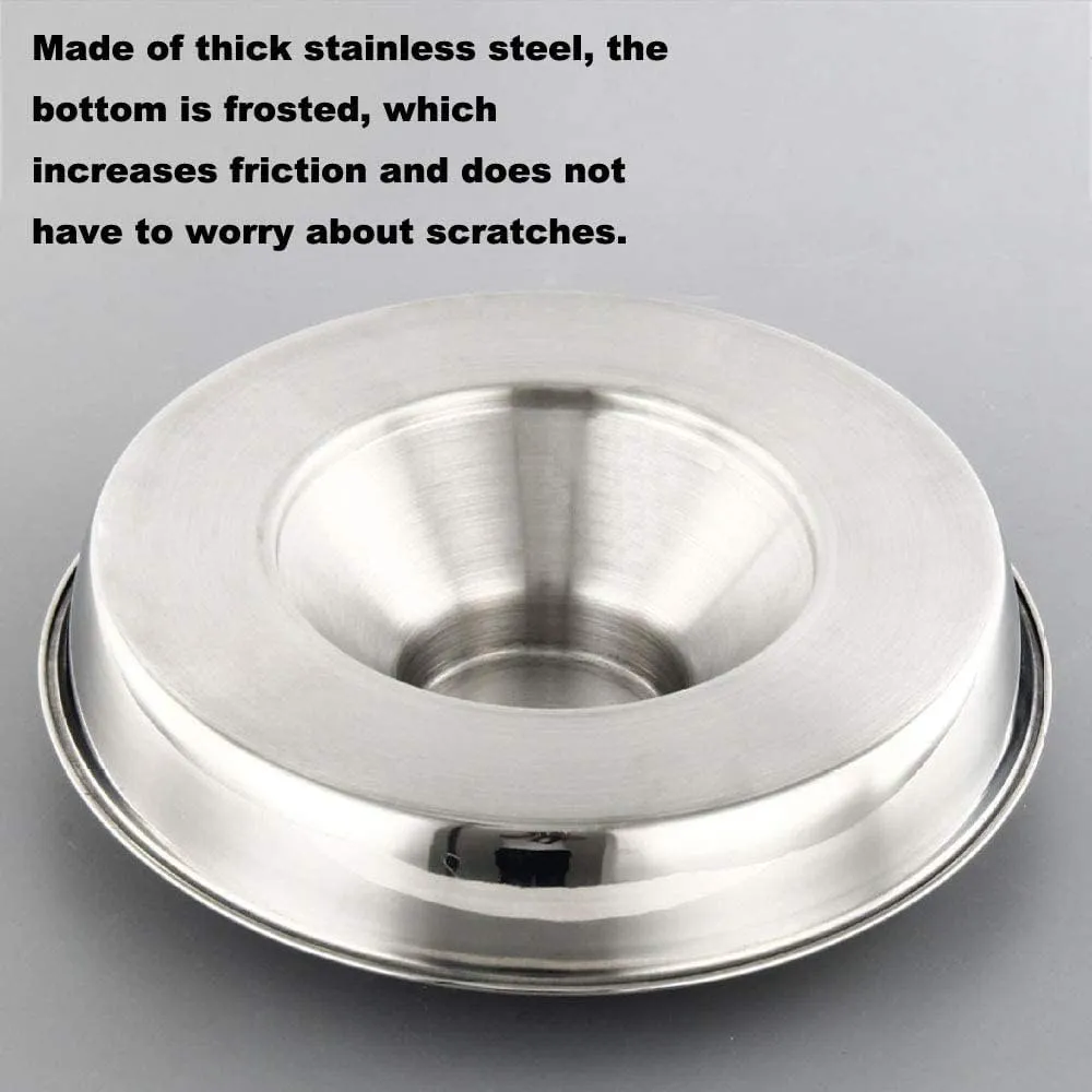 YUDANSI Stainless Steel Puppy Weaning Bowls,Cat Bowls for Food Water,Multiple Puppies Feeder Whelping Dishes,Litter Feeding Station Pans for Small Dogs Cats Eating at Same Time-Small Medium Large Size